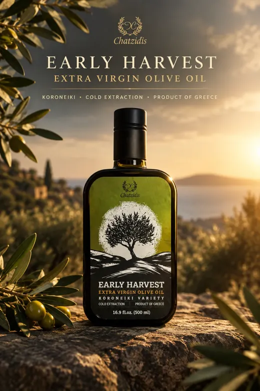Chatzidis Early Harvest extra virgin olive oil, 500 ml